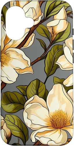 Vista 32 de Botanical Garden Magnolia Flower Case for iPhone 17