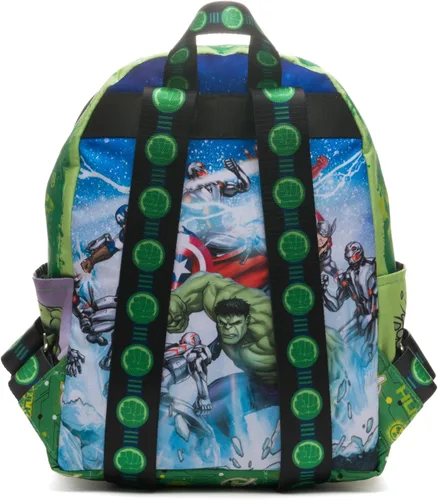 Vista 4 de Wondapop Marvel Avengers - Mini mochila de nailon de lujo de 13 pulgadas