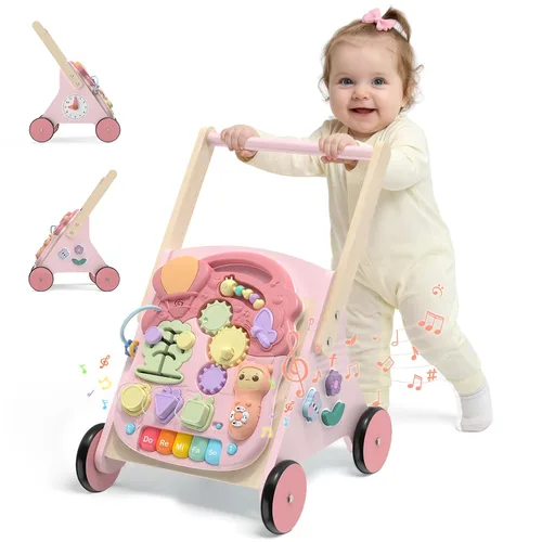 Vista 8 de wiqins - Juguetes de madera para niños de 18 meses, regalo Montessori Azul