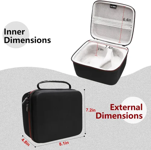 Vista 4 de LTGEM - Funda compatible con Howard Leight Impact Sport Amplificación de sonido electrónica y gafas de seguridad, bolsa de almacenamiento