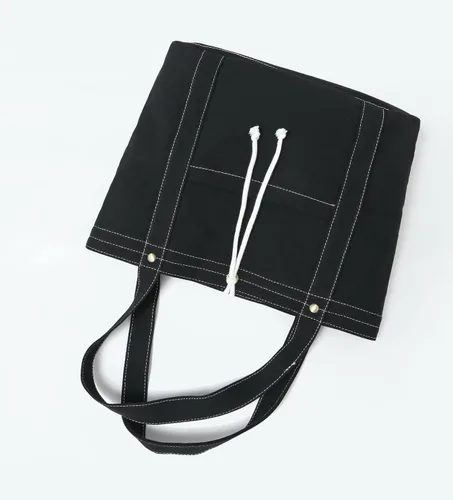 Vista 8 de Jeelow Bolso de mano de lona, bolso de hombro, bolsos cruzados, bolsillos dobles para hombres y mujeres
