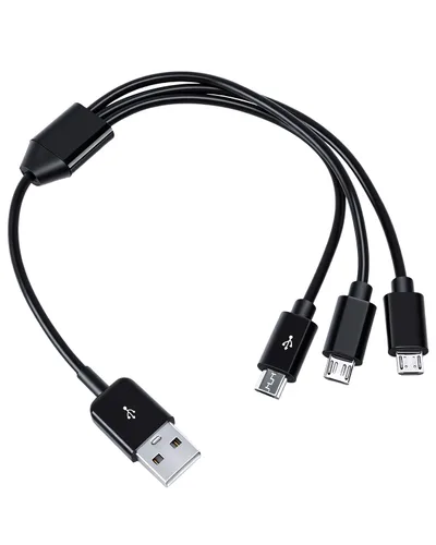 Vista 10 de UCEC Cable de carga doble micro USB Splitter que alimenta hasta dos dispositivos micro USB a la vez desde un solo puerto USB (paquete de 1)
