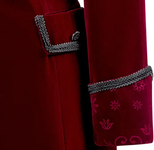 Vista 6 de Chaqueta gótica steampunk para mujer, estilo victoriano, medieval, vintage