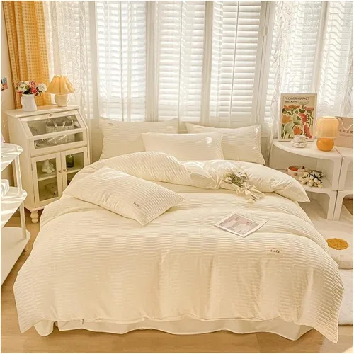 Vista 4 de Bed, Bedding Set Soft Double Duvet Cover Set with Sheets Comfortable Breathable Bedding Sets