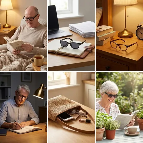 Vista 7 de Eyekepper Gafas de lectura clásicas para hombre, paquete de 5 con bisagras de resorte 5 Pares Mixtos
