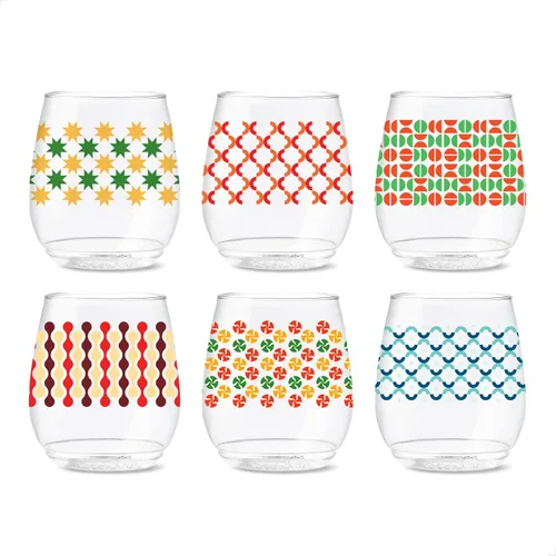 Vista 38 de TOSSWARE POP - Juego de 6 copas de champán con estampado de flauta de 9 onzas, de alta calidad, reciclables, irrompibles y de plástico transparente