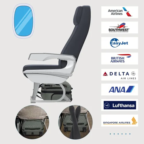 Vista 2 de KROSER - Equipaje de mano multifuncional para mujer, ligera, maleta para colocar debajo del asiento, 16 pulgadas, Verde militar