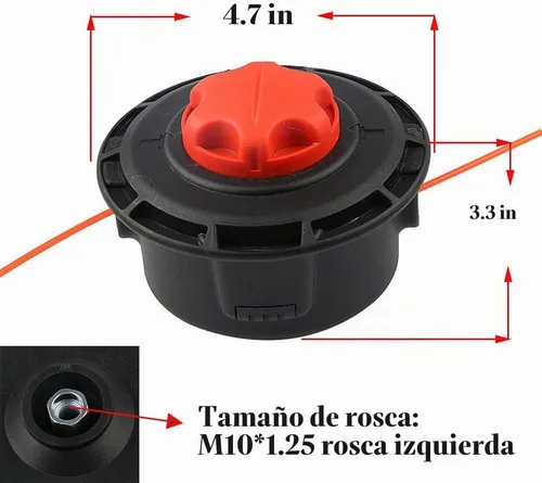 Vista 5 de 308923014 Reel Easy Trimmer Head para Toro 51954 51955 51974 51975 Reemplazo de la cabeza del devorador de malezas