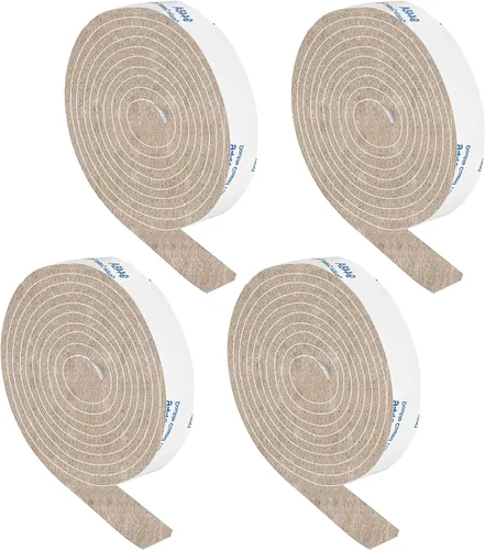 Vista 20 de Almohadillas de fieltro para muebles, 1 rollo de fieltro de 5 x 40 pulgadas, color beige