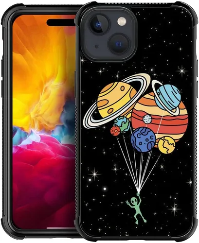 Vista 11 de Funda compatible con Google Pixel 4A 5G, sistema solar de globo alienígena, diseño de patrón increíble, a prueba de golpes, antiarañazos, carcasa