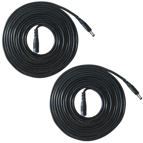 Vista 5 de Cable de extensión de adaptador de corriente de CC, 0.138 in x 0.053 in macho a hembra, adaptador de corriente CC 5V, cable de extensión