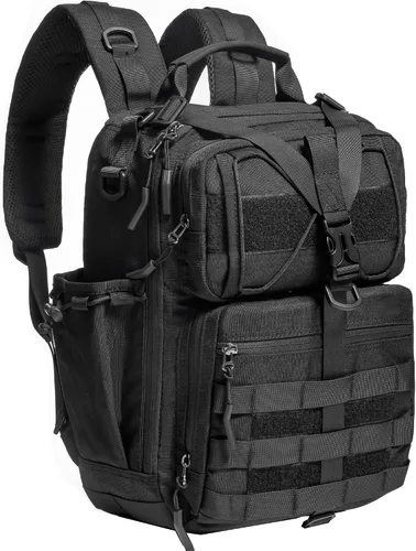 Vista 13 de NICGID Mochila militar táctica Daypack Molle Army Assault Pack Bug Out Bag Viaje Pesca Senderismo Trekking Mochila