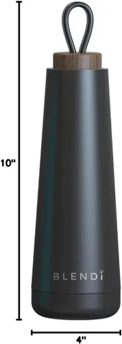 Vista 7 de Slim Hydroluxe Botella de agua de 17 onzas, ecológica, sin BPA, acero inoxidable con recubrimiento en polvo 18/8, tecnología de aislamiento frío 24