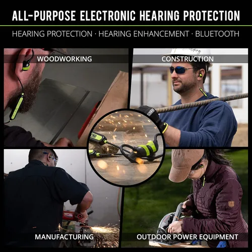 Vista 2 de ISOtunes Pro Aware: protección auditiva Bluetooth, polvo e impermeable, duración de la batería de 10 horas, clasificación de reducción de ruido