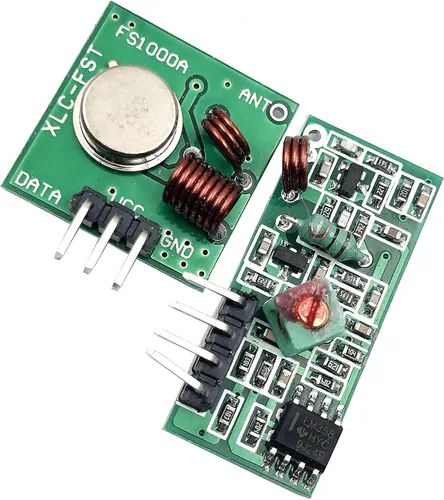 Vista 2 de FainWan 5 juegos de transmisor + receptor 433M Módulo transceptor súper regenerativo de alta frecuencia compatible con alarma antirrobo