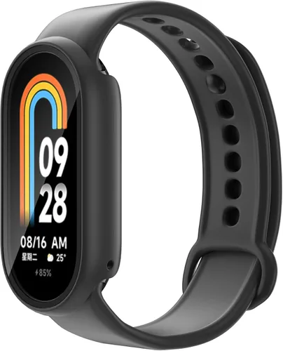 Vista 3 de Yrzper Compatible con Xiaomi Mi Band 8/NFC Protector de pantalla Ultra delgado HD vidrio templado Funda de protección de pantalla de cubierta dura
