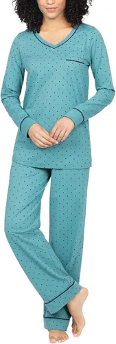 Vista 61 de PajamaGram Pijamas para mujer - Conjuntos de pijamas para mujer, camiseta sin botones, 100% algodón