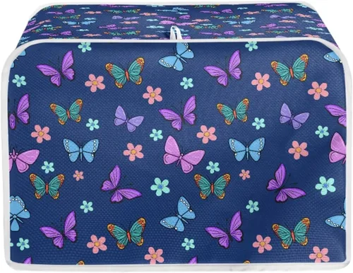Vista 47 de Fundas para tostadoras, resistentes a las manchas, ligeras, a prueba de polvo, compatibles con la mayoría de las tostadoras de 2 rebanadas