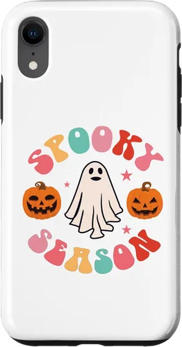 Vista 25 de Retro Halloween Cute Ghost Spooky Season Funny Case for iPhone 17