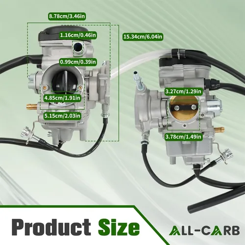 Vista 2 de Carburador de recambio ALL-CARB para Yamaha Bruin 250 350, Big Bear 250 400, Wolverine 350 450, Kodiak 400 450, YFM350, YFM400, YFM450, reemplazo