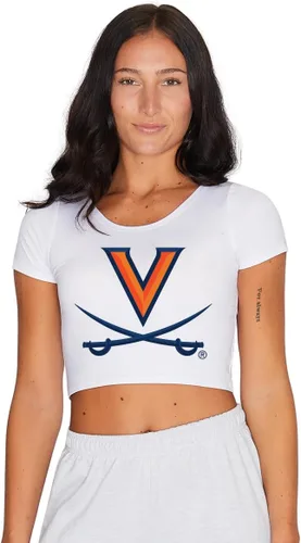 Vista 19 de Lojobands Camiseta corta ajustada para mujer, hecha en Estados Unidos, talla única