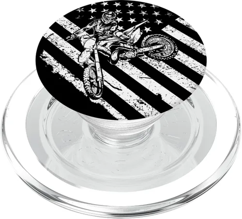 Vista 9 de PopSockets para motocicleta, motocross y bandera de EE. UU. – PopSockets Grip y soporte para teléfonos y tabletas