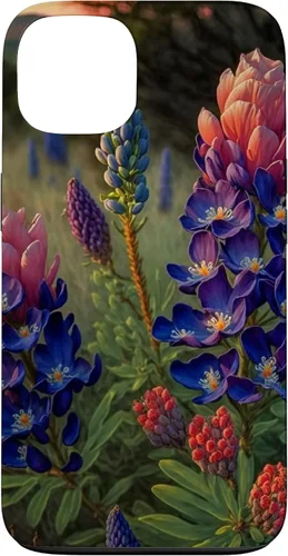 Vista 7 de Texas Rose Colored Bluebonnets Case for iPhone 17