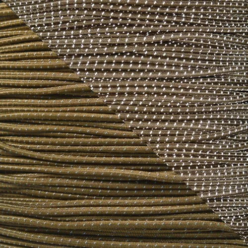 Vista 3 de Cordón elástico reflectante de 1/8 pulgadas de diámetro, fabricado en los Estados Unidos naranja neón (REFLECTIVE NEON ORANGE)