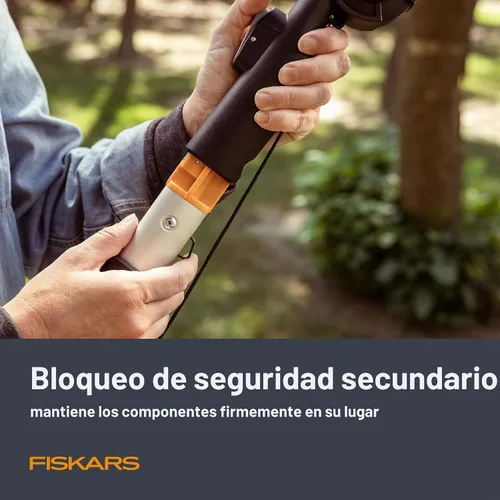Vista 8 de Fiskars XtendControl - Podadora de árbol de 6 pies con sierra de triple molienda de 15 pulgadas x 1, poste de extensión individual de 3 a 6 pies