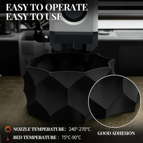 Vista 7 de TINMORRY - Filamento PETG CF de 1.75 mm para impresora 3D, compatible con Bambu LAB, Creality K1C, QIDI MAX3, FLASHFORGE Adventurer 5M, Prusa MK4