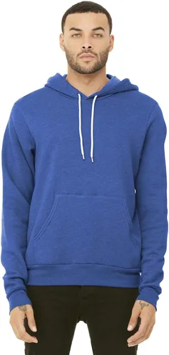Vista 2 de Sudadera con capucha Bella + Canvas, unisex, con friza de algodón