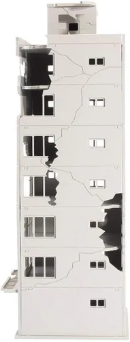 Vista 3 de EatingBiting Escala N 1/144 1:144 Ruined Damaged Building After War Assembling Model Outland Realism Scene for DIY Sand Table Garden Micro Landscape
