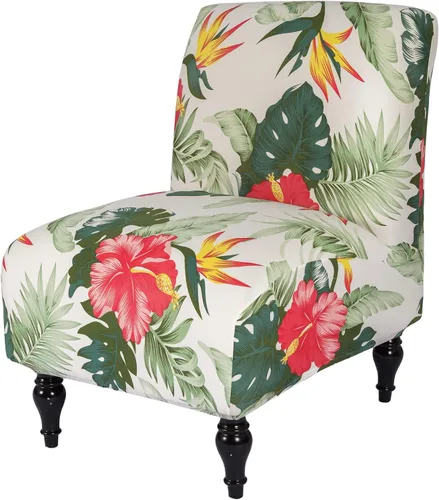 Vista 19 de Funda para Silla de Acento sin Brazos, Funda Elástica para Silla Súper Ajuste, Funda Protectora de Muebles para Silla sin Brazos para Sala de Estar