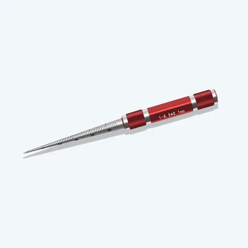 Vista 3 de Regla cónica de agujero, calibre de pinza, calibre de apertura cónica de amplia aplicación, medición de agujero redondo, probador de apertura