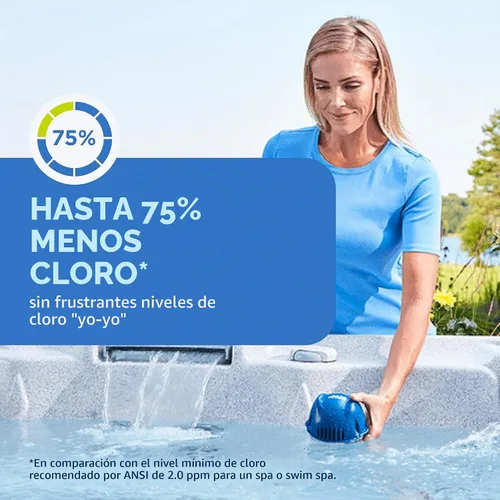 Vista 4 de FROG @Ease Floating Sanitizing System for Hot Tubs, Starter Bundle
