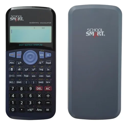 Vista 9 de School Smart CS-209 Calculadora científica de dígitos con pantalla digital extragrande, negro