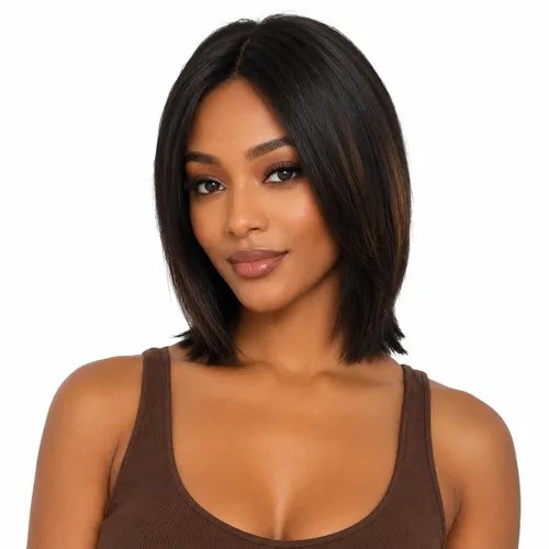 Vista 21 de Peluca de cabello humano rizado profundo de 12 pulgadas para NATURAL-RIZADO