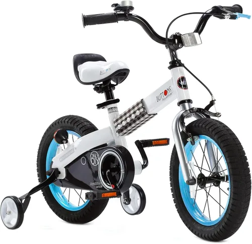 Vista 10 de Royalbaby Bicicleta Cubetube para niños de 3 a 9 años, bicicleta para niños pequeños de 12, 14, 16, 18 y 20 pulgadas, con ruedas de entrenamiento