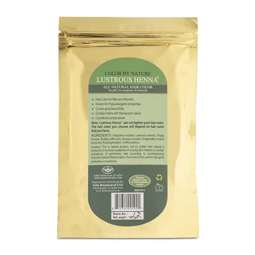 Vista 2 de Brown Color by Nature Lustrous Henna 3.53 oz