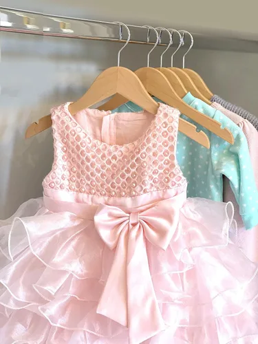 Vista 4 de Perchas para niños (madera natural, perchas para bebés/niños pequeños NB-4T)