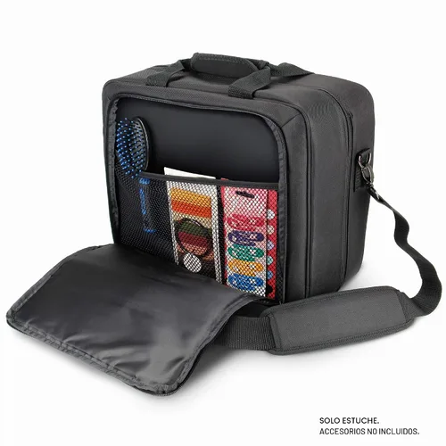 Vista 4 de Bolsa de viaje grande para estilista de USA Gear - Estuche para salón de cabello - Interior personalizable con divisores ajustables - Se adapta a