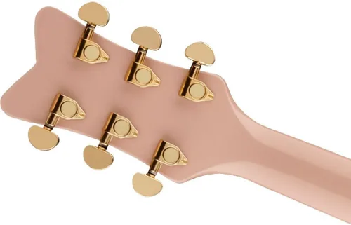 Vista 6 de Gretsch G5021E Rancher Penguin Parlor Guitarra Acústica-Eléctrica - Rosa Shell