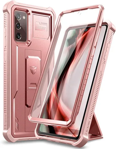Vista 9 de Dexnor Funda para Samsung Galaxy Note 20 5G, [Protector de pantalla integrado y soporte] Protección de grado militar resistente a prueba de golpes