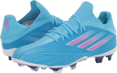Vista 7 de adidas Tenis de fútbol unisex para adultos X Speedflow.2, CieloRosaBlanco