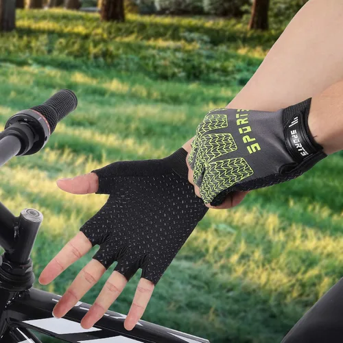 Vista 5 de Accmor Guantes deportivos para niños guantes de medio dedo guantes de ciclismo para niños y niñas guantes de pesca para ciclismo campamento pesca