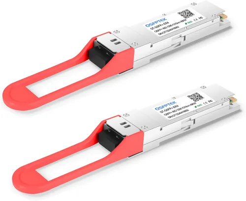 Vista 14 de QSFPTEK Módulo óptico del transmisor-receptor de 100GBASE-SR4 QSFP28 850nm el 328.1 ft compatible para QSFP-100G-SR4-S