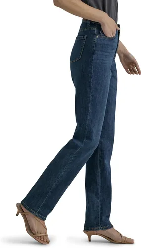 Vista 2 de Lee - Monroe - Jeans de corte recto para mujer, estilo clásico y relajado, efecto adelgazante instantáneo