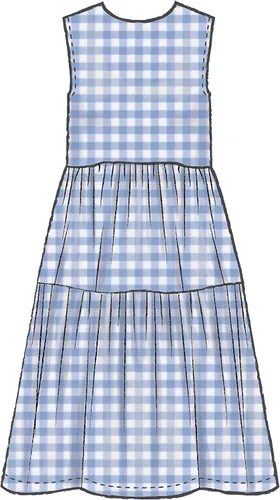 Vista 7 de McCall's Patterns McCall's - Vestido plisado hasta la rodilla para mujer, tallas 6-14, patrón de costura, color blanco