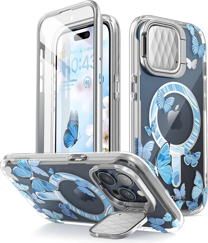 Vista 11 de i-Blason Cosmo - Funda magnética para iPhone 15 Pro Max MagSafe con soporte para funda para cámara, estilo delgado, funda de cuerpo completo