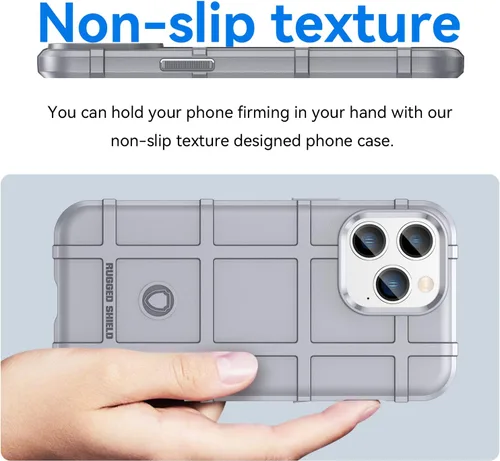 Vista 4 de Funda delgada para iPhone 13 Pro (no compatible con iPhone 13), funda delgada de grado militar a prueba de golpes, probada contra caídas